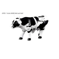 Animaux de la ferme Vache half and half CowParade résine taille M