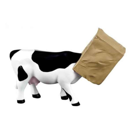 Animaux de la ferme Vache cow hide CowParade résine taille M