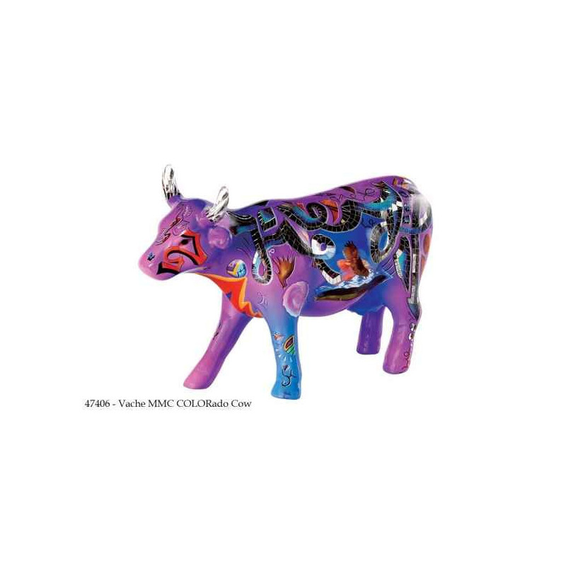 Animaux de la ferme Vache colorado cow CowParade céramique taille M