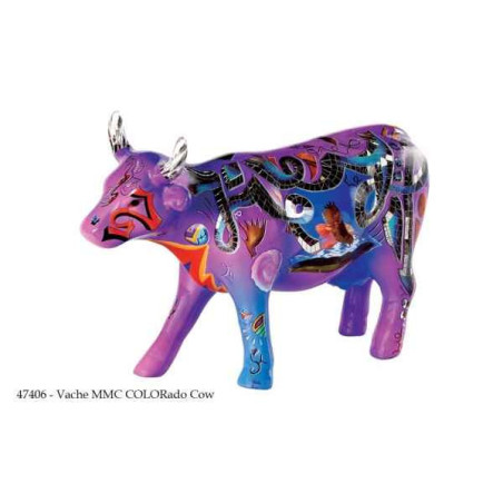 Animaux de la ferme Vache colorado cow CowParade céramique taille M