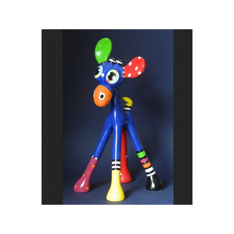 Animaux sauvage Statuette artiste jacky zegers, girafe alex -JZ15