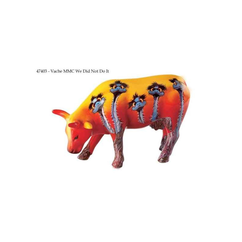 Animaux de la ferme Vache we did not do it CowParade céramique taille M