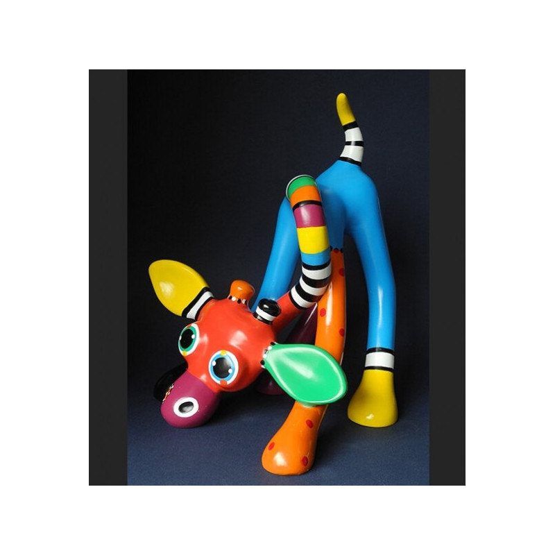 Animaux sauvage Statuette artiste jacky zegers, girafe morris large -JZ10