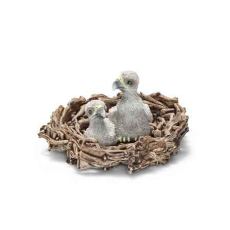 Animaux de la ferme Figurine aiglons dans leur nid schleich-14635