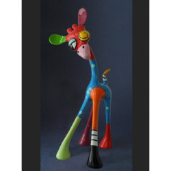 Animaux sauvage Statuette artiste jacky zegers, girafe xxl dap -JZ50