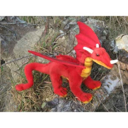 Animaux de la forêt Dragon rouge 42cm (long.) peluche animalière 5937