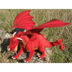 Animaux de la forêt Dragon rouge 70cm (long.) peluche animalière 5936