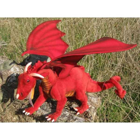 Animaux de la forêt Dragon rouge 70cm (long.) peluche animalière 5936