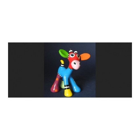Animaux sauvage Statuette artiste jacky zegers, mini girafe jill -JZ27