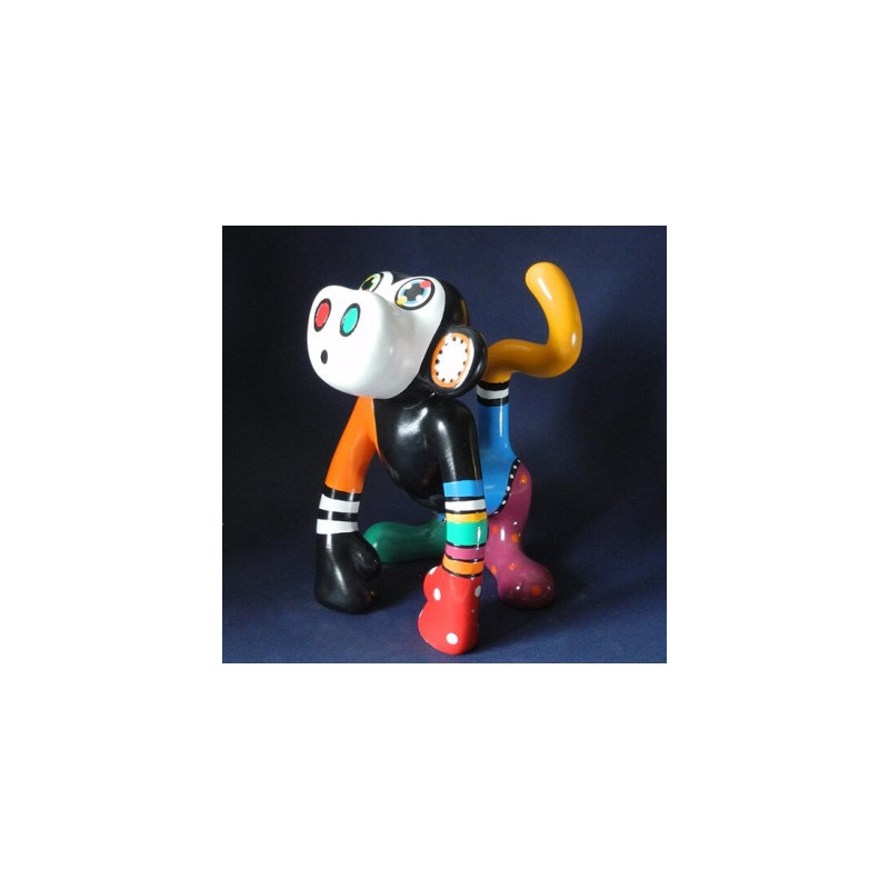 Statuette artiste jacky zegers, singe burki 3dMouseion  -JZ14