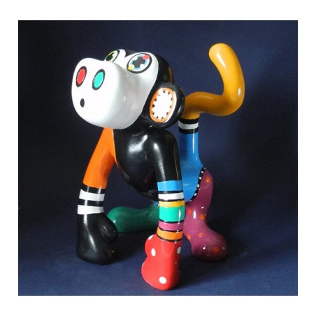 Statuette artiste jacky zegers, singe burki 3dMouseion  -JZ14