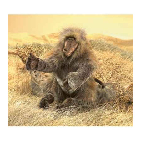 Marionnette peluche singe babouin folkmanis 2914