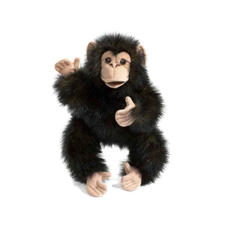 Marionnette peluche bébé chimpanzé folkmanis 2877