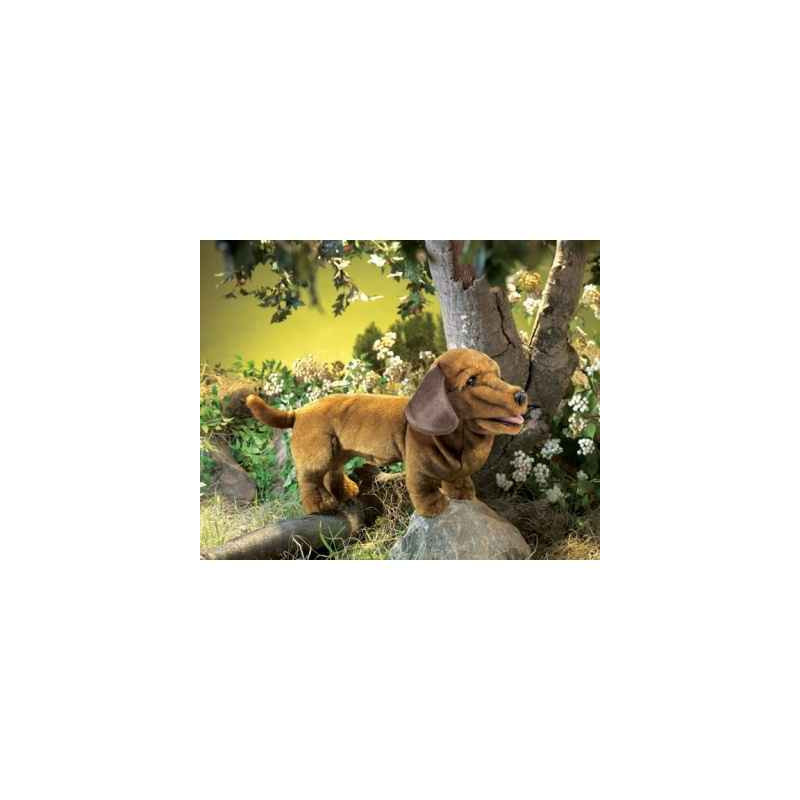 Animaux-Bois-Animaux-Bronzes propose Chien dachshund marionnette 