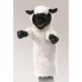 Marionnette peluche mouton tête noire folkmanis 2884