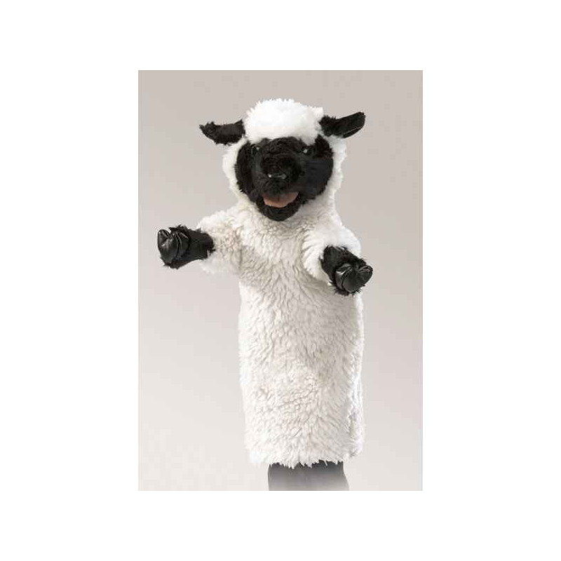 Marionnette peluche mouton tête noire folkmanis 2884