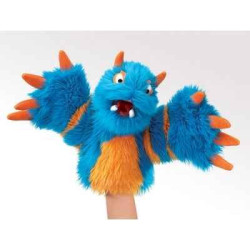 Décoration OiseauxGrande monstre bleu peluche  marionnette -2897 folk Folkmanis