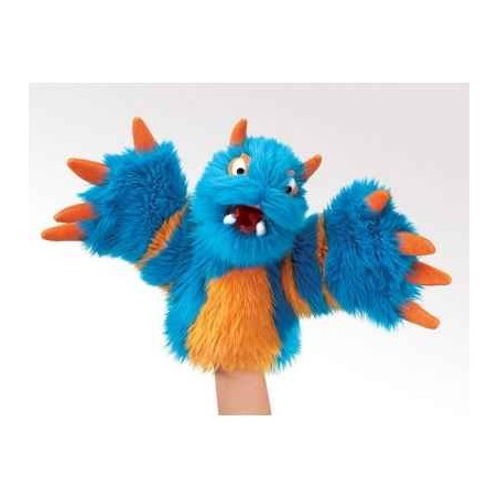 Grande marionnette monstre bleu peluche  folkmanis 2897 folkmanis