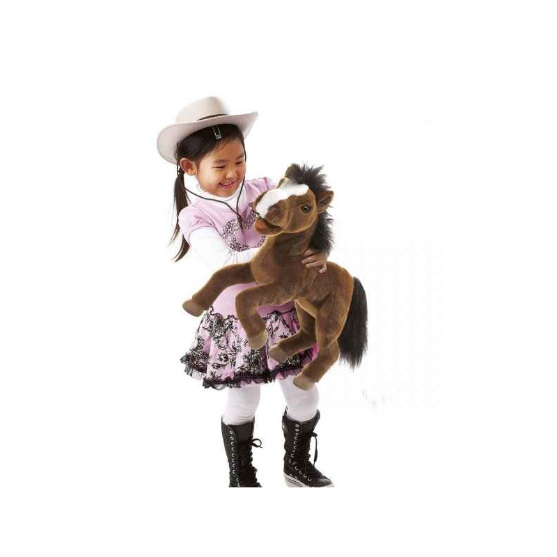 Marionnette peluche  cheval folkmanis 2924