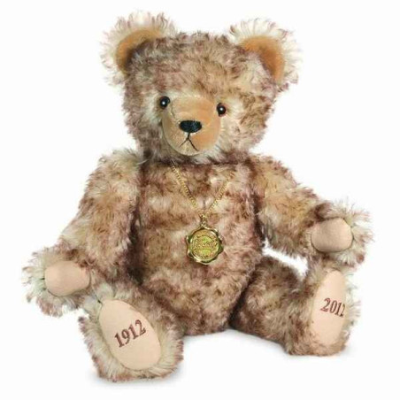 Animaux-Bois-Animaux-Bronzes propose Peluche ours teddy bear 100 ans 45 cm collection éd. limitée 300 ex. hermann -14642 1