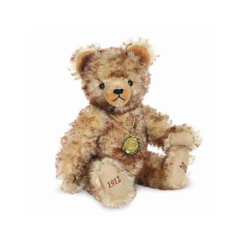 Animaux-Bois-Animaux-Bronzes propose Peluche ours teddy bear 100 ans 38 cm collection éd. limitée hermann -14641 4