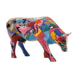Animaux de la ferme Grande vache partying with pi-cow CowParade Taille L
