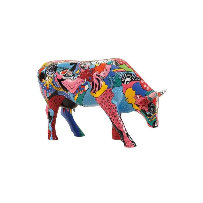 Animaux de la ferme Grande vache partying with pi-cow CowParade Taille L