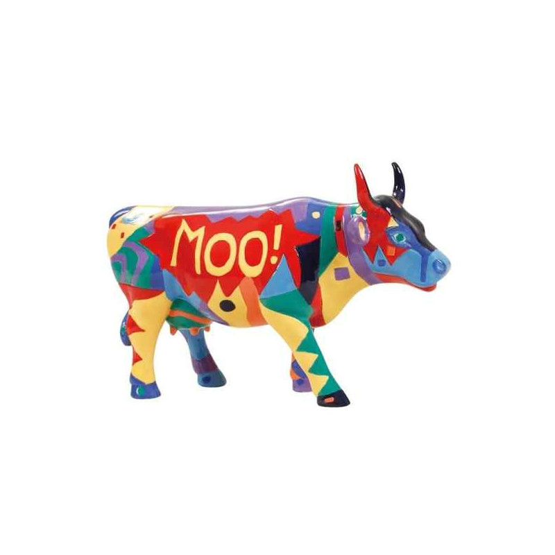 Animaux de la ferme Vache moo CowParade résine taille M