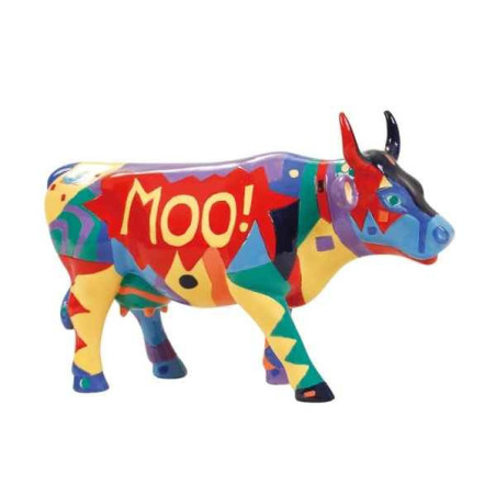 Animaux de la ferme Vache moo CowParade résine taille M