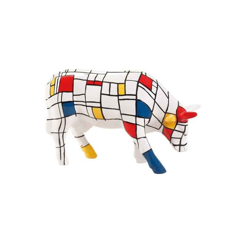 Animaux de la ferme Vache moondrian CowParade céramique taille M