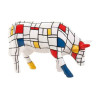Animaux de la ferme Vache moondrian CowParade céramique taille M