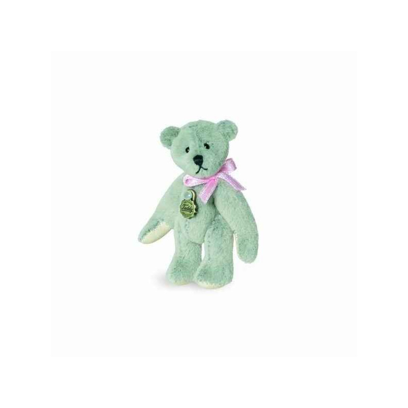 Animaux-Bois-Animaux-Bronzes propose Peluche miniature ours teddy gris clair 5,5 cm collection teddy original hermann -15773 1