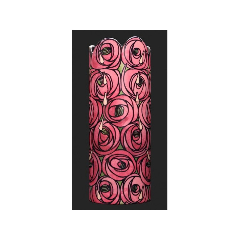 Vase silhouette d'après l'oeuvre de mackintosh, roses 3dMouseion -SDA44