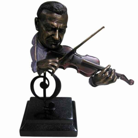 Figurine résine façon métal violon Statue Musicien  -Y10ZP -717