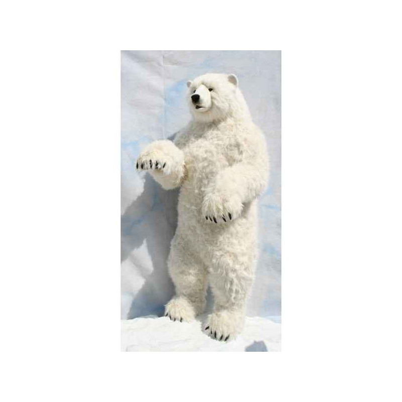 Peluche Automate ours polaire dressé 100cmh/50cml (4445) Anima  -0095