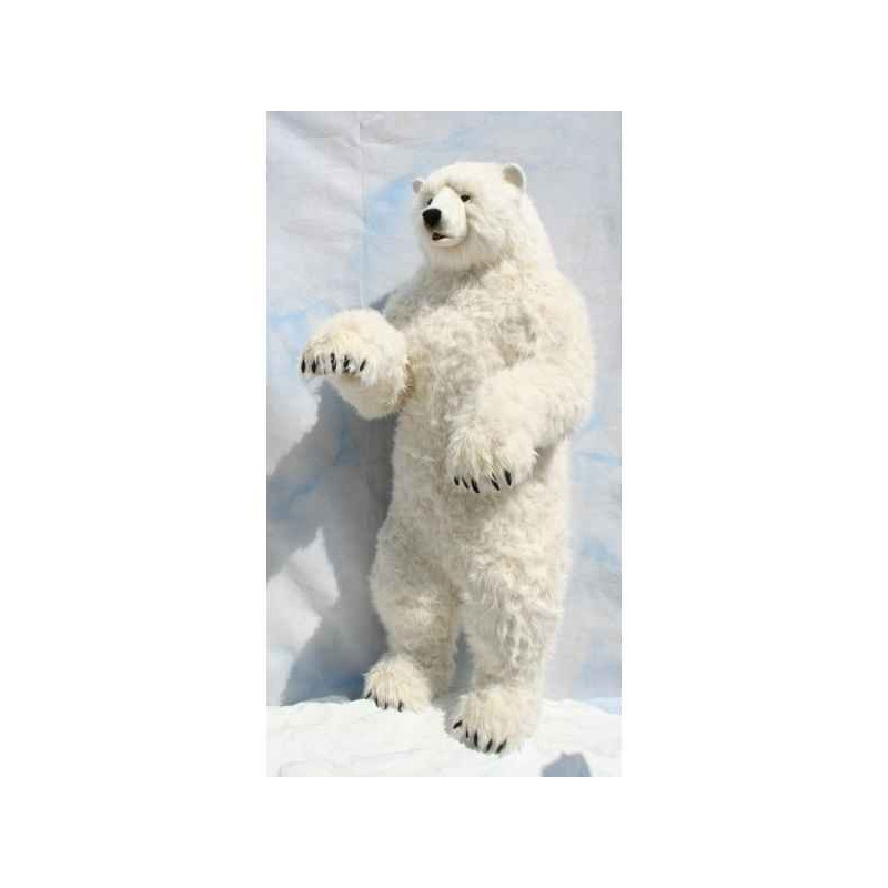 Décoration animaux Automate ours polaire dressé 190cmh/90cml (4014) peluche animalière -0116