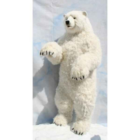 Décoration animaux Automate ours polaire dressé 190cmh/90cml (4014) peluche animalière -0116