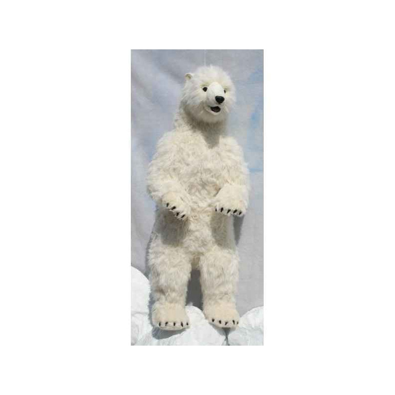 Décoration animaux Automate ours polaire dressé 150cmh/65cml (3650) peluche animalière -0241