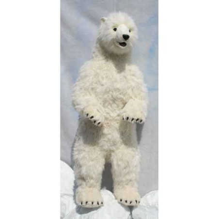 Décoration animaux Automate ours polaire dressé 150cmh/65cml (3650) peluche animalière -0241