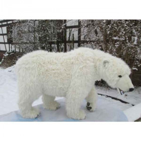 Peluche Automate ours polaire à 4 pattes 92cmh/180cml (5309) Anima  -0101