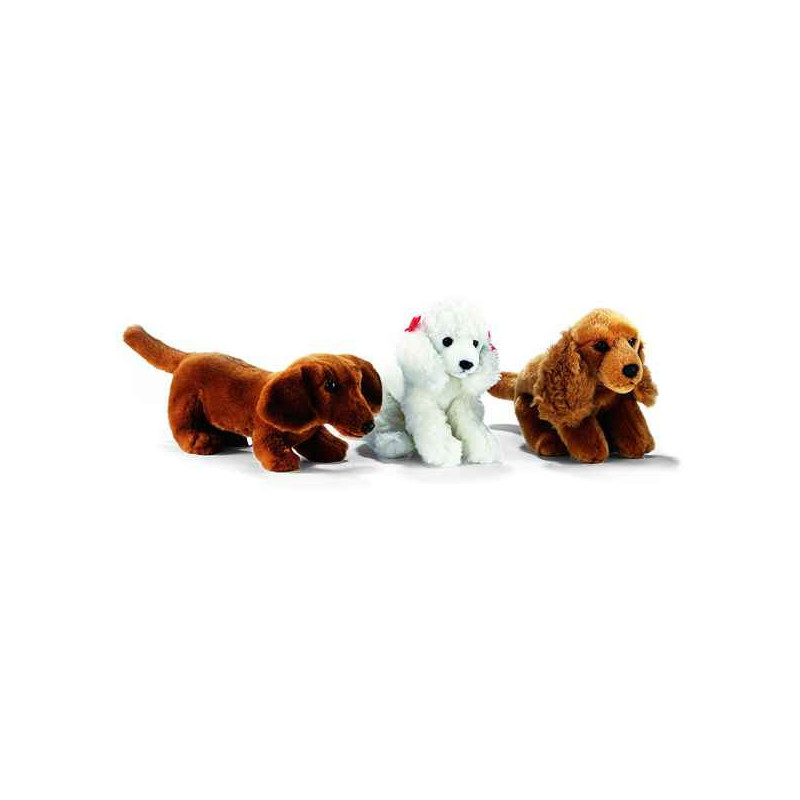 Animaux-Bois-Animaux-Bronzes propose Chien Teckel 30 cm peluche animalière -3972