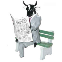 Animaux de la ferme Cow Parade -Harrisburg 2004, Artiste Jeff Walker -Citizen Cow-41565