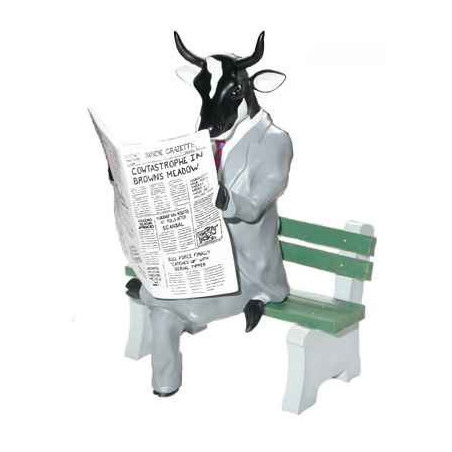 Animaux de la ferme Cow Parade -Harrisburg 2004, Artiste Jeff Walker -Citizen Cow-41565