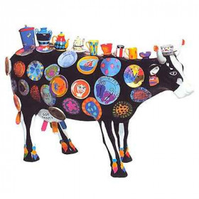 Cow Parade -Kansas City 2001, Artiste Meredith Mc Cord - The Moo Potter-46368