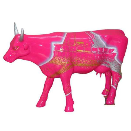Animaux de la ferme Cow Parade - Paris 2006 - Artiste Agnès Vidrequin - Vach'room Graffity - 46416