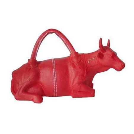 Animaux de la ferme Cow Parade - Paris 2006 - Artiste Marika de Moro Giafferi - Vache à main - 46415