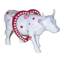 Animaux de la ferme Cow Parade -Barcelona 2005, Artiste Sarah Baxter - In the Mooood for love-47736