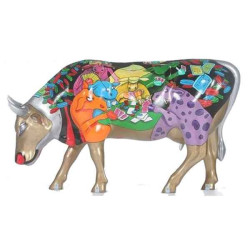 Animaux de la ferme Cow Parade - Boston 2006 - Artiste Howie Green - Moovin All In - 41520