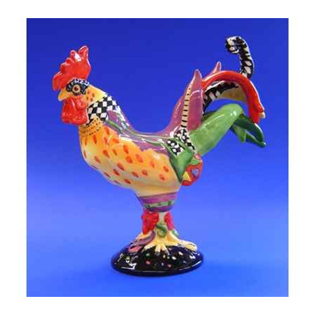 Animaux de la ferme Coq Poultry in Motion Mardi Gras PM16203