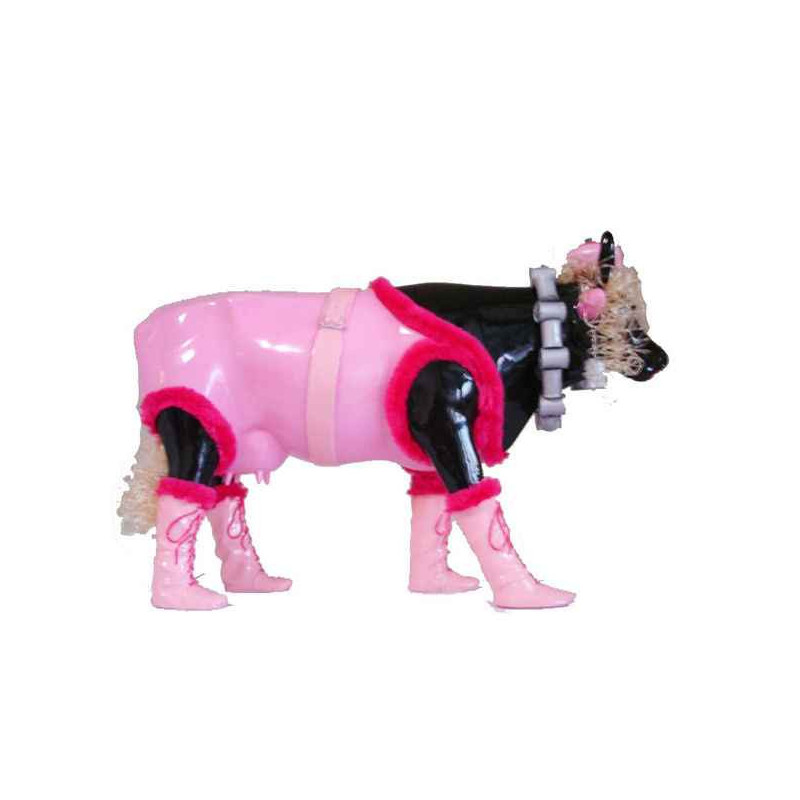 Animaux de la ferme Petite vache Pinky CowParade résine taille S